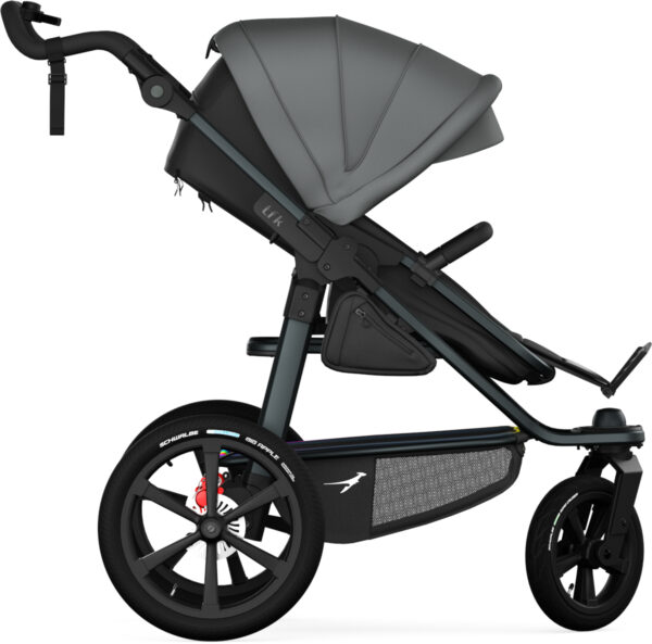 Ratini.lv | PRO bērnu ratiņi ar Combi kulbiņu 2in1 krāsa Black bilde #15