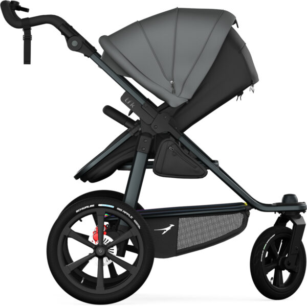 Ratini.lv | PRO bērnu ratiņi ar Combi kulbiņu 2in1 krāsa Black bilde #11