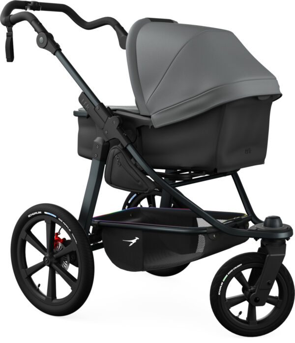 Ratini.lv | PRO bērnu ratiņi ar Combi kulbiņu 2in1 krāsa Black bilde #7