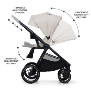 Kinderkraft NEA 2 bērnu ratiņi 2 in 1 krāsa Soft Beige