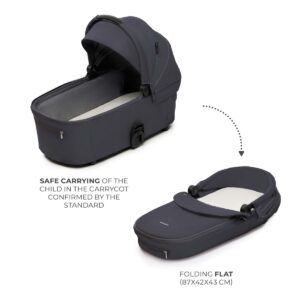 Kinderkraft NEA 2 bērnu ratiņi 2 in 1 krāsa Deep Grey