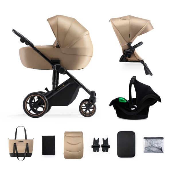 Ratini.lv | PRIME 2.0 bērnu ratiņi 3 in 1 krāsa Sandrose Beige bilde #1