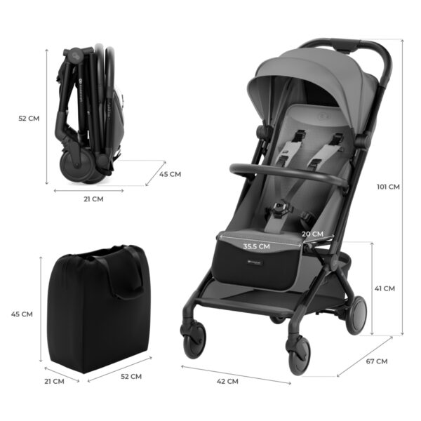 Ratini.lv | PILOT 2 bērnu sporta ratiņi krāsa Platinum Grey bilde #17