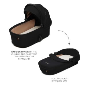 Kinderkraft NEA 2 bērnu ratiņi 2 in 1 krāsa Midnight Black