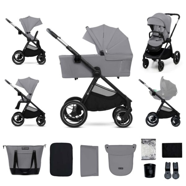 Ratini.lv | NEA 2 bērnu ratiņi 2 in 1 krāsa Platinium Grey bilde #3