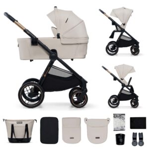 Kinderkraft NEA 2 bērnu ratiņi 2 in 1 krāsa Soft Beige