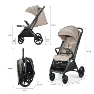 Kinderkraft LOOM bērnu sporta ratiņi krāsa Beige