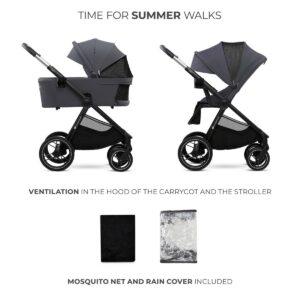 Kinderkraft NEA 2 bērnu ratiņi 2 in 1 krāsa Deep Grey