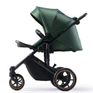 Kinderkraft PRIME 2.0 bērnu ratiņi 3 in 1 krāsa Dark Green