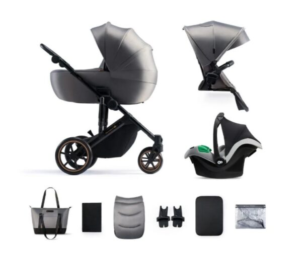 Ratini.lv | PRIME 2.0 bērnu ratiņi 3 in 1 krāsa Shadow Grey bilde #1
