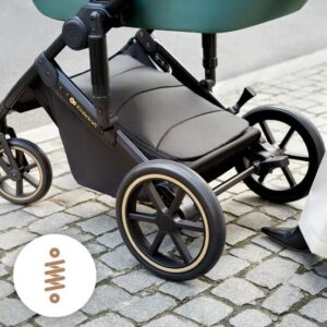 Kinderkraft PRIME 2.0 bērnu ratiņi 3 in 1 krāsa Dark Green