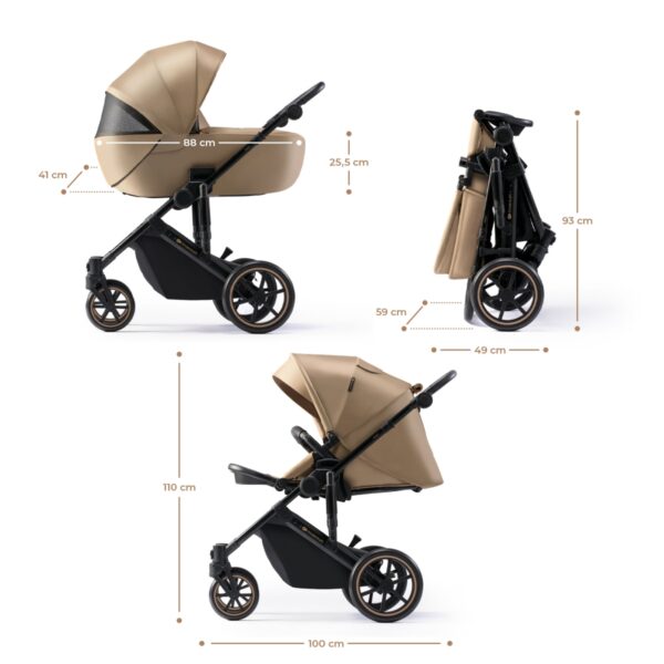 Ratini.lv | PRIME 2.0 bērnu ratiņi 3 in 1 krāsa Shadow Grey bilde #11