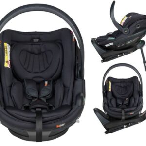BeSafe GO Beyond 2 mazuļu autokrēsliņš 40-87cm krāsa Black SoftBreeze + Beyond Isofix bāze