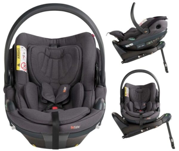 Ratini.lv | GO Beyond 2 mazuļu autokrēsliņš 40-87cm krāsa Dark Grey Melange + Beyond Isofix bāze bilde #1