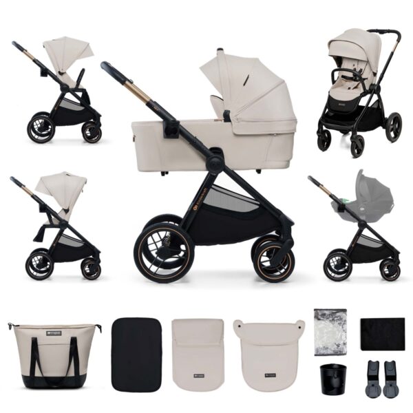 Ratini.lv | NEA 2 bērnu ratiņi 2 in 1 krāsa Soft Beige bilde #3
