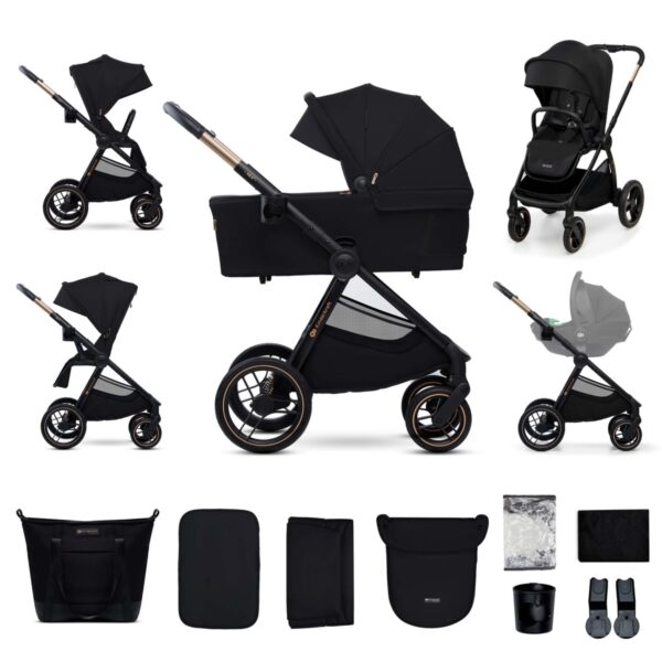 Ratini.lv | NEA 2 bērnu ratiņi 2 in 1 krāsa Midnight Black bilde #3
