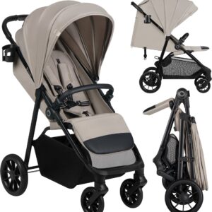 Lionelo EMERALD bērnu ratiņi krāsa Beige Sand