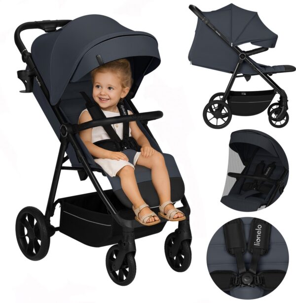 Ratini.lv | IVA bērnu ratiņi krāsa Grey Graphite bilde #1