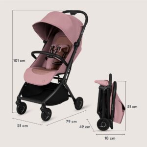 Lionelo SIA bērnu pastaigu un ceļojumu ratiņi krāsa Pink Rose