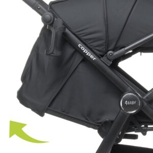 4Baby Copper bērnu ratiņi krāsa Black