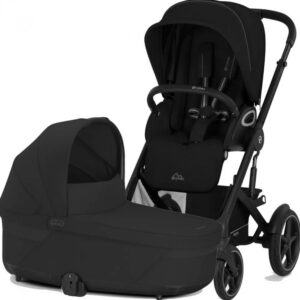 Cybex Talos S LUX bērnu ratu komplekts 2in1 krāsa Moon Black