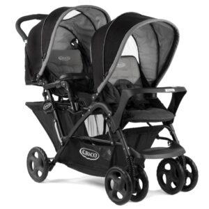 Graco STADIUM DUO dvīņu sporta ratiņi krāsa BLACK GREY