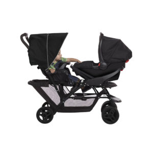Graco STADIUM DUO dvīņu sporta ratiņi krāsa BLACK GREY