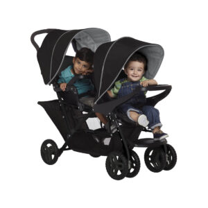 Graco STADIUM DUO dvīņu sporta ratiņi krāsa BLACK GREY