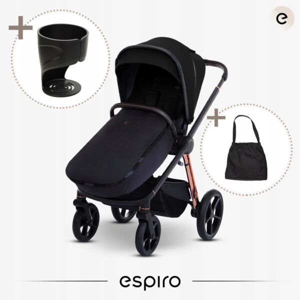 Ratini.lv | MILOO WAY 2.0 pastaigu ratiņi bērniem krāsa 310 DIAMOND BLACK bilde #63