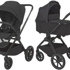 Espiro CLODI 2in1 bērnu ratu komplekts krāsa 10 TRENDY BLACK