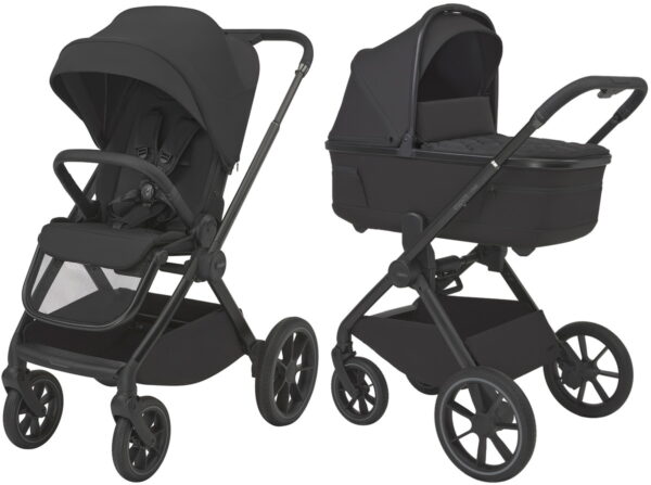 Ratini.lv | CLODI 2in1 bērnu ratu komplekts krāsa 10 TRENDY BLACK bilde #1
