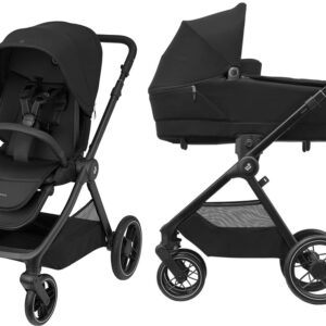 Maxi Cosi Oxford+ bērnu ratu komplkets 2in1 ar Sense kulbiņu krāsa Twillic Black