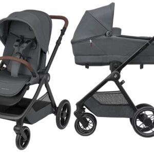 Maxi Cosi Oxford+ bērnu ratu komplkets 2in1 ar Sense kulbiņu krāsa Twillic Graphite