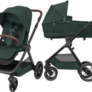 Maxi Cosi Oxford+ bērnu ratu komplkets 2in1 ar Sense kulbiņu krāsa Twillic Green