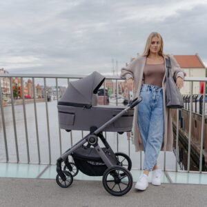 Espiro YOGA 2in1 bērnu ratu komplekts krāsa 217 GRAY ZEN