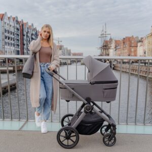 Espiro YOGA 2in1 bērnu ratu komplekts krāsa 217 GRAY ZEN