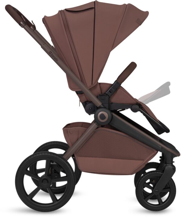 Ratini.lv | FREYA 2IN1 bērnu ratu komplekts krāsa BROWN CHOCOLATE bilde #35