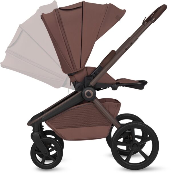 Ratini.lv | FREYA 2IN1 bērnu ratu komplekts krāsa BROWN CHOCOLATE bilde #37
