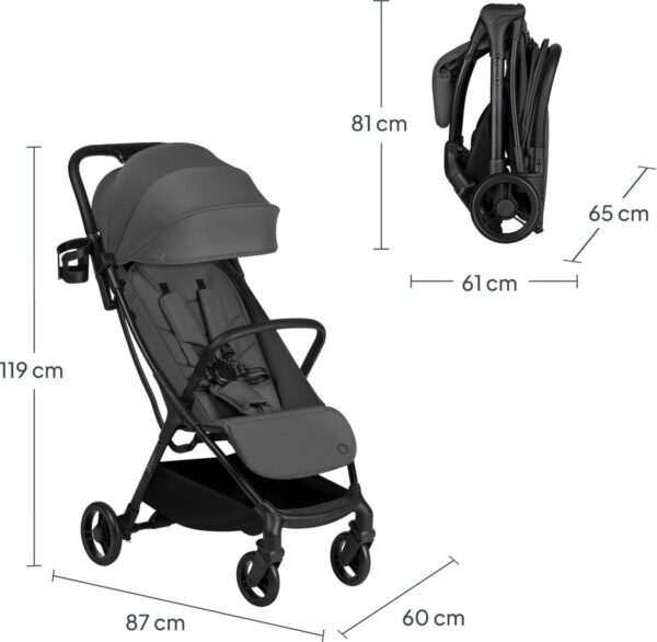Ratini.lv | AGIA pastaigu ratiņi krāsa GREY STONE bilde #23