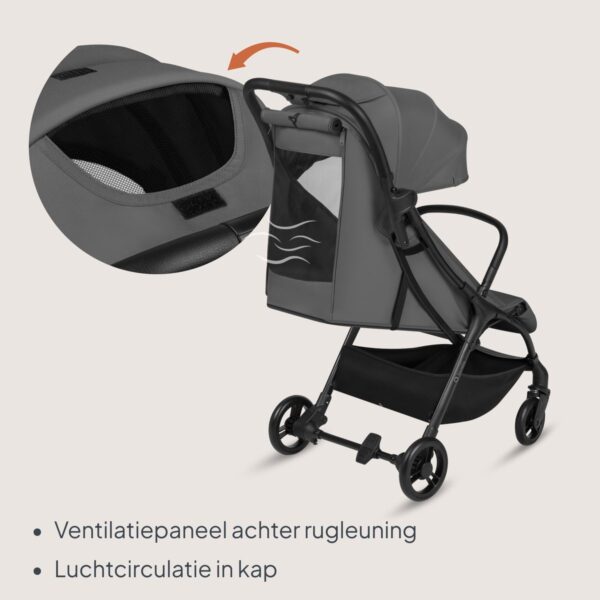 Ratini.lv | AGIA pastaigu ratiņi krāsa GREY STONE bilde #13