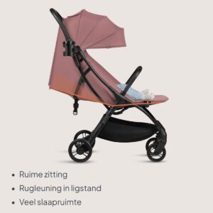Lionelo AGIA pastaigu ratiņi krāsa PINK MAUVE