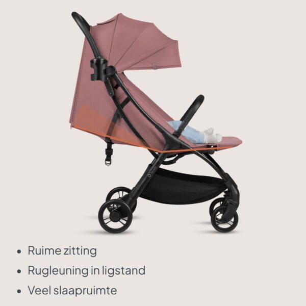 Ratini.lv | AGIA pastaigu ratiņi krāsa PINK MAUVE bilde #21