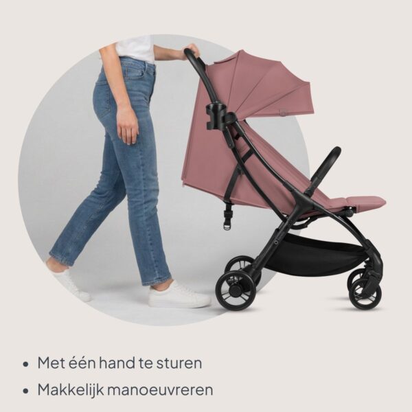 Ratini.lv | AGIA pastaigu ratiņi krāsa PINK MAUVE bilde #23