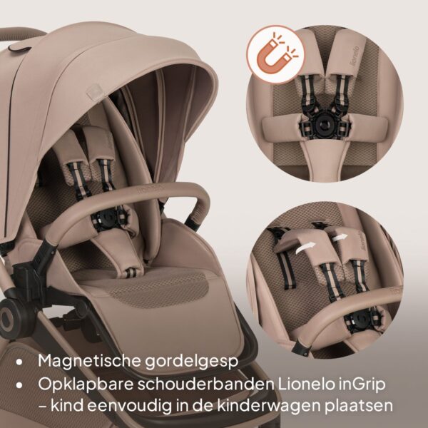 Ratini.lv | FREYA 3IN1 bērnu ratu komplekts krāsa BEIGE SAND bilde #7