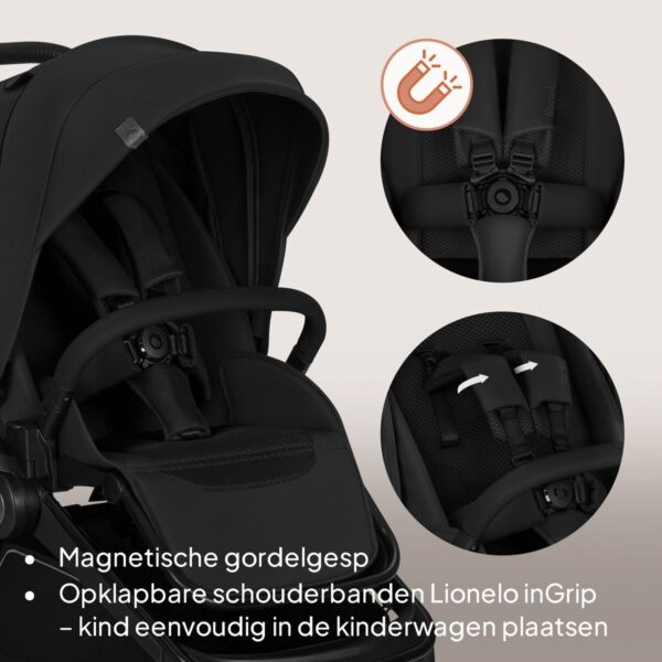 Ratini.lv | FREYA 3IN1 bērnu ratu komplekts krāsa BLACK ONYX bilde #33