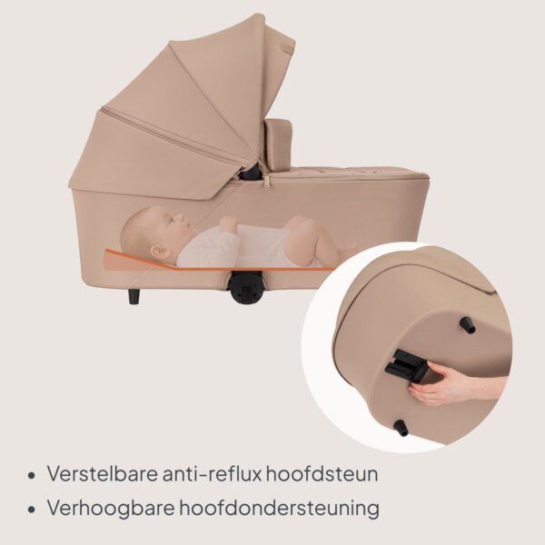 Ratini.lv | CARMINE 2IN1 bērnu ratu komplekts krāsa BEIGE SAND bilde #33