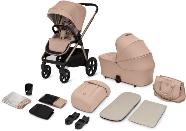 Ratini.lv | CARMINE 2IN1 bērnu ratu komplekts krāsa BEIGE SAND bilde #3