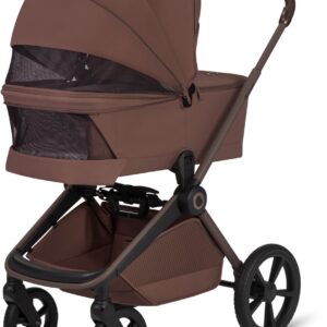 Lionelo FREYA 2IN1 bērnu ratu komplekts krāsa BROWN CHOCOLATE