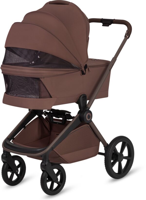 Ratini.lv | FREYA 2IN1 bērnu ratu komplekts krāsa BROWN CHOCOLATE bilde #25