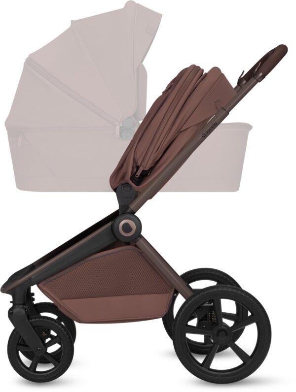Ratini.lv | FREYA 2IN1 bērnu ratu komplekts krāsa BROWN CHOCOLATE bilde #33